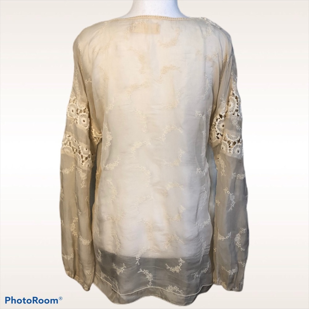 4LOVEANDLIBERTY EMBROIDERED-SILK TUNIC S - Picture 2 of 11
